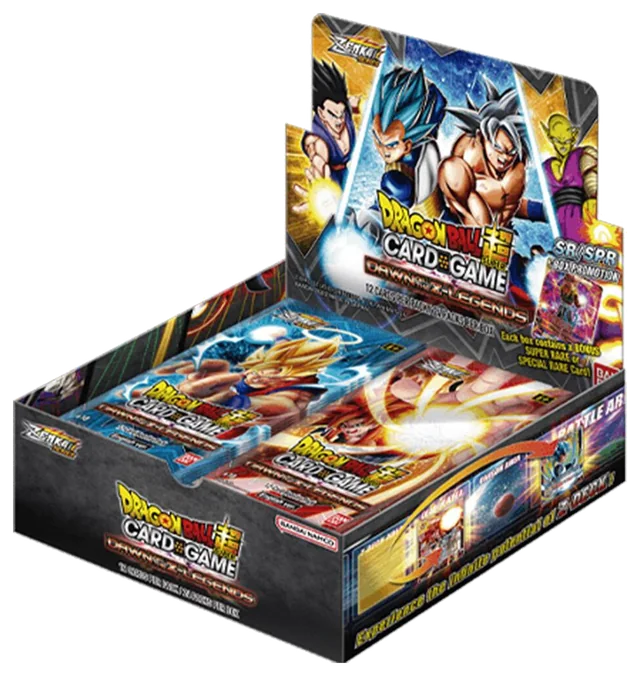 Dragon Ball Super Masters Dawn of the Z-Legends booster display