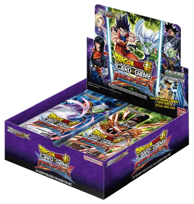 Dragon Ball Super Masters Perfect Combination booster display