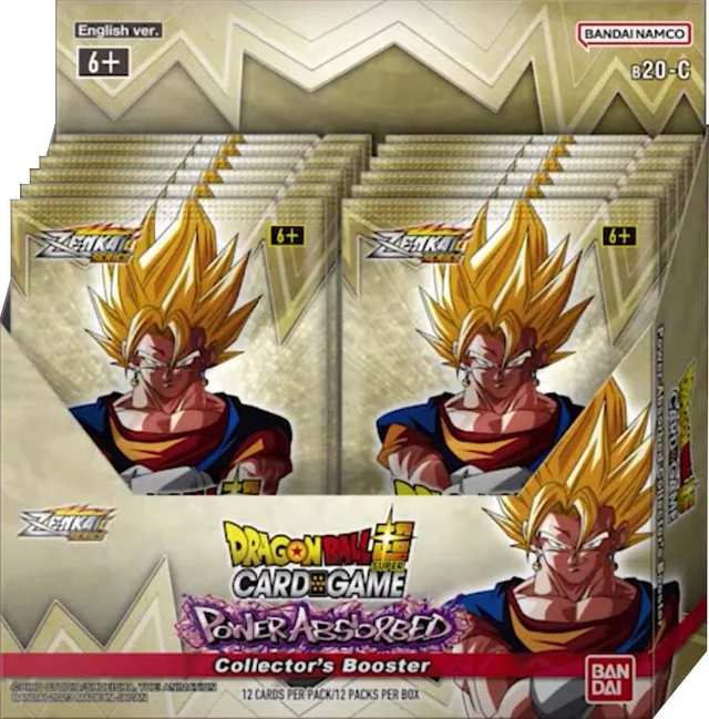 Dragon Ball Super Masters Power Absorbed Collector Booster display