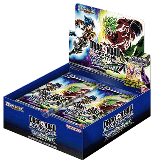 Dragon Ball Super Masters Ultimate Advent Booster-Display