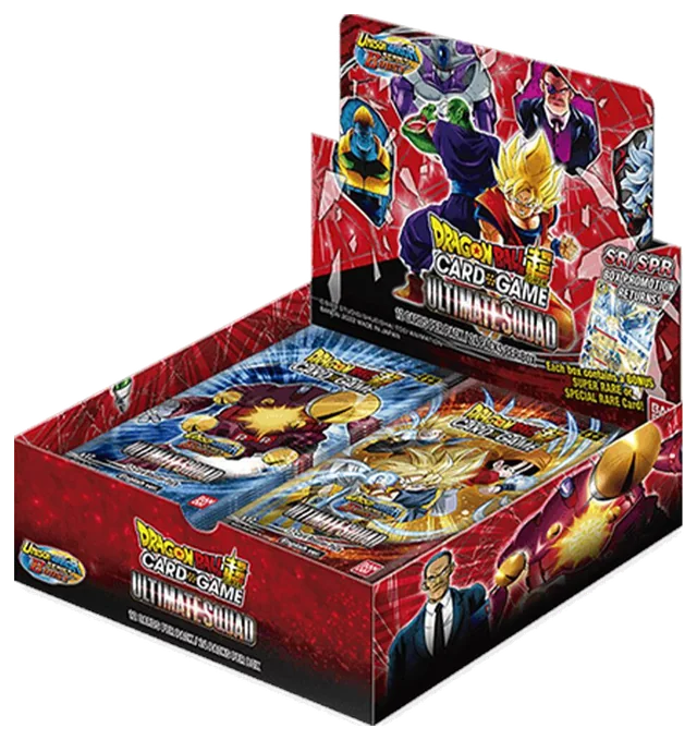 Dragon Ball Super Masters Ultimate Squad booster display