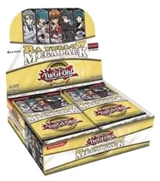 Yu-Gi-Oh! Ra Yellow Mega Pack booster display